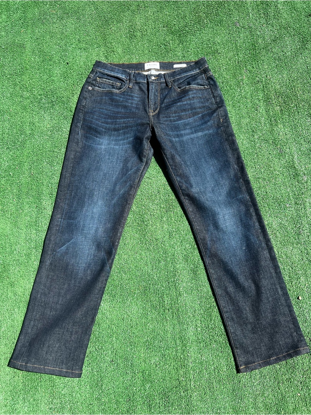 Frame Denim Men’s Straight Jeans in Deep Indigo - Classic Straight Fit - Size 29
